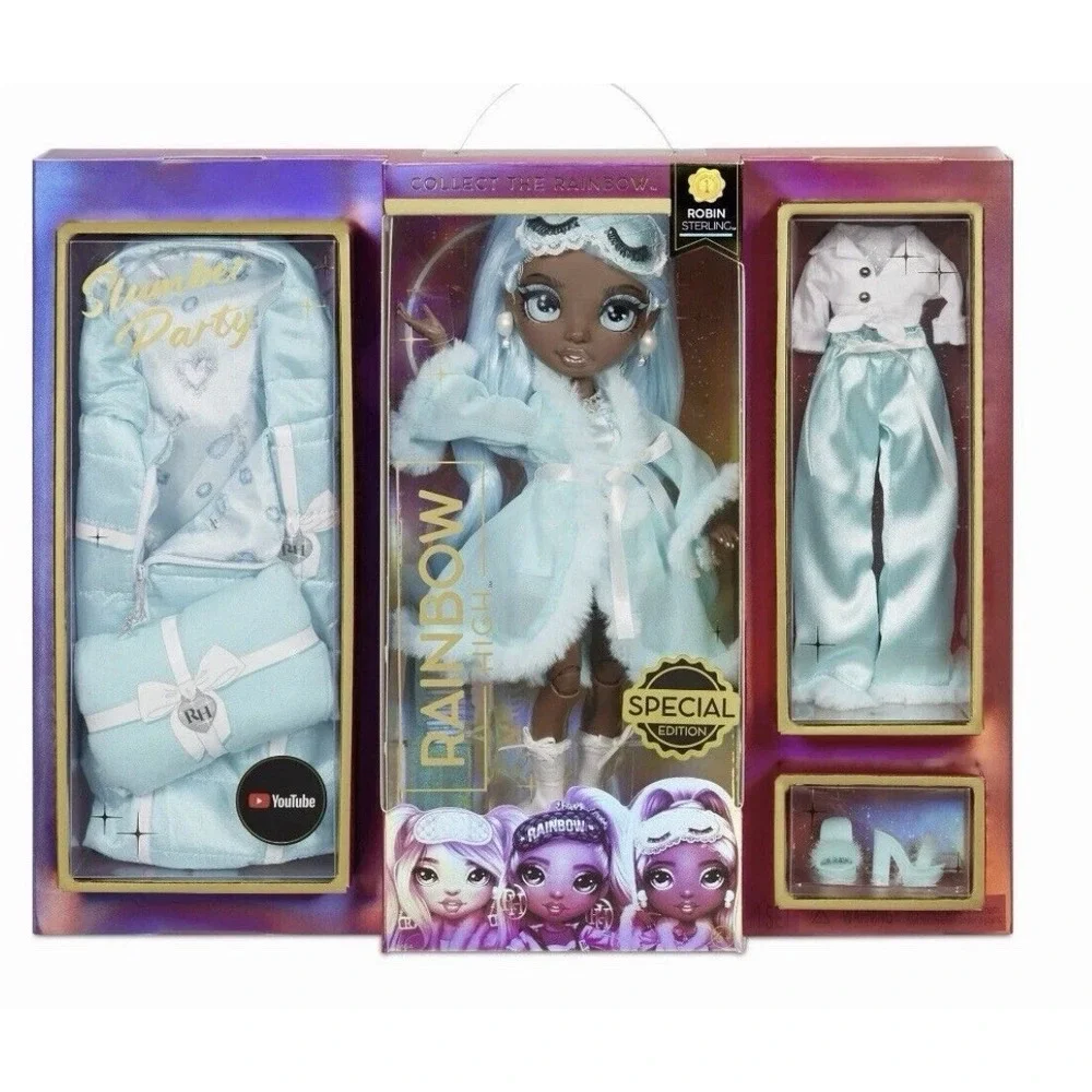 Rainbow High Slumber Party Fashion Doll Playset - Robin Sterling